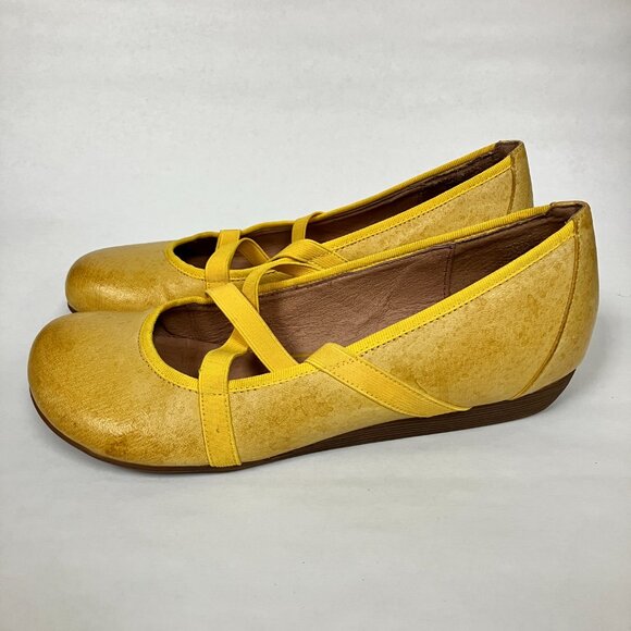 *USED* Miz Mooz DEB Wedge Ballet Flats! Size 8.5 (RUNS SMALL). Super cute!!! - Picture 3 of 9